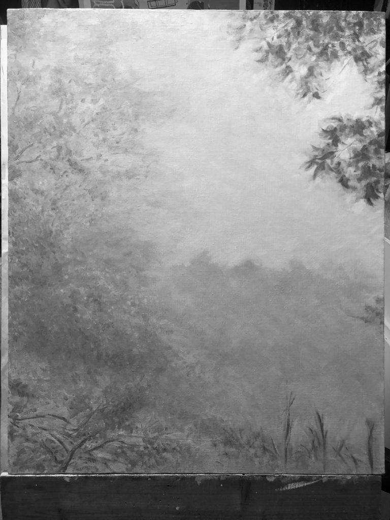 霧の森3日目　白黒