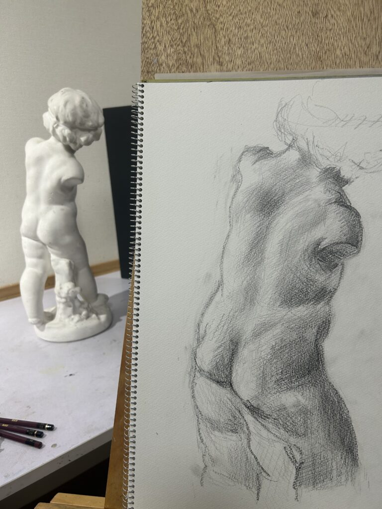 石膏デッサン